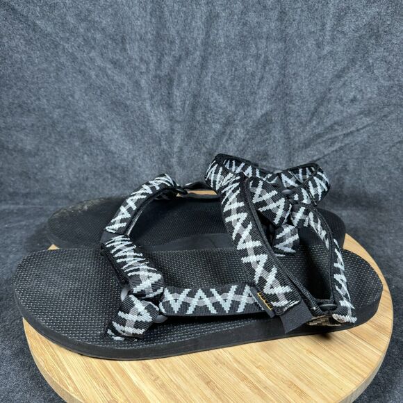 Teva Men's Universal Trail Hiking Sandals Sz 13 Black‎ White 1004006 - Picture 3 of 6